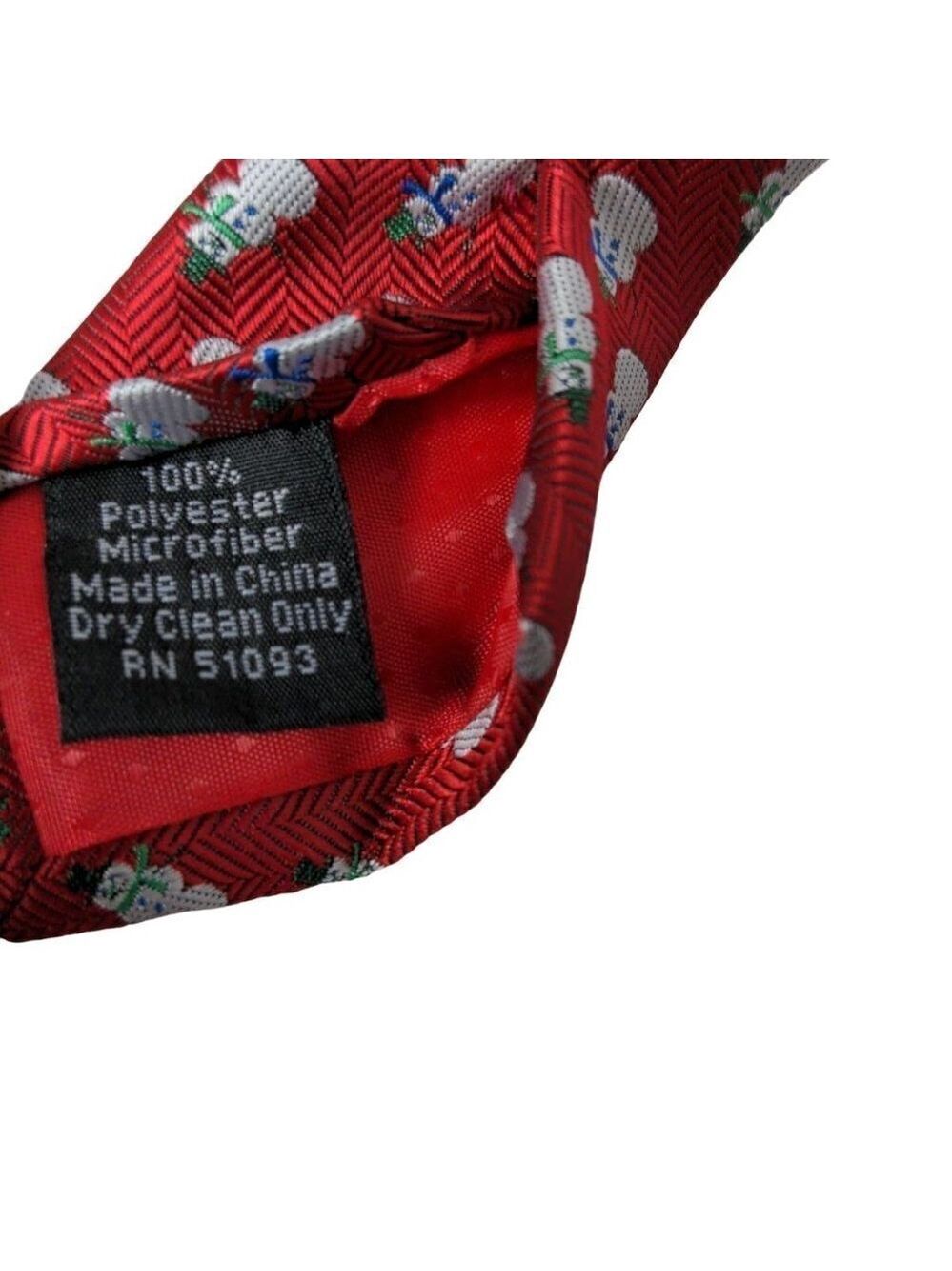 Hallmark Snowman All Over Print Necktie - Picture 7 of 7